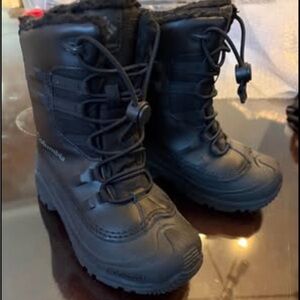 Columbia Black Waterproof Kids Boots